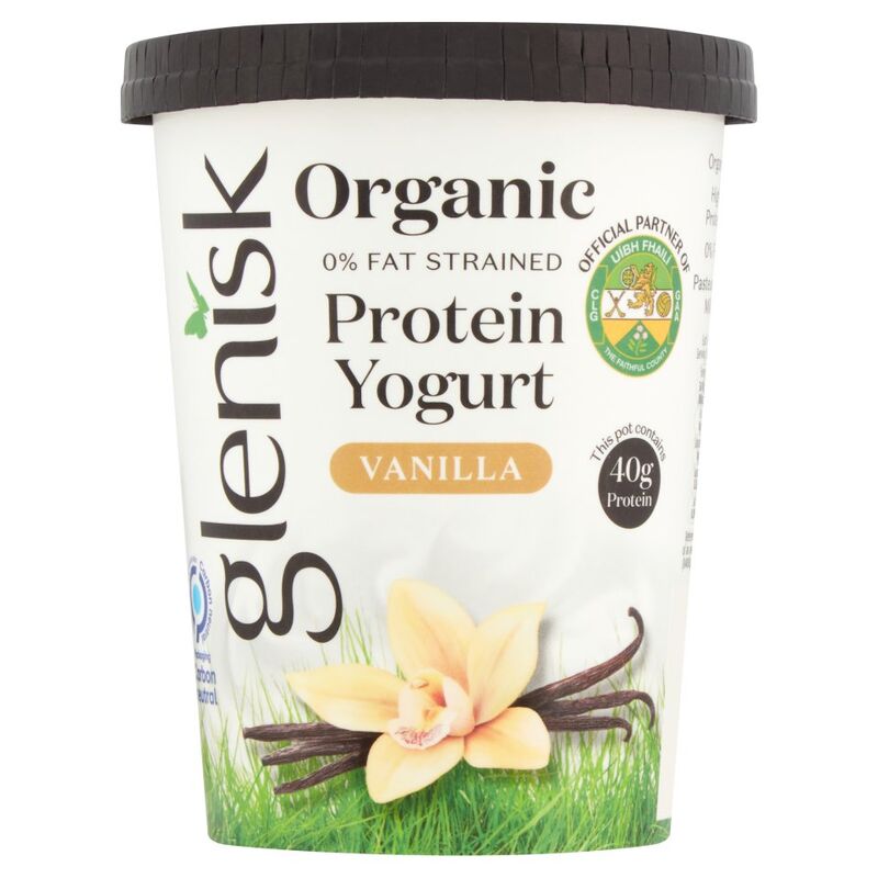 Glenisk Organic Protein Yogurt Vanilla 450g