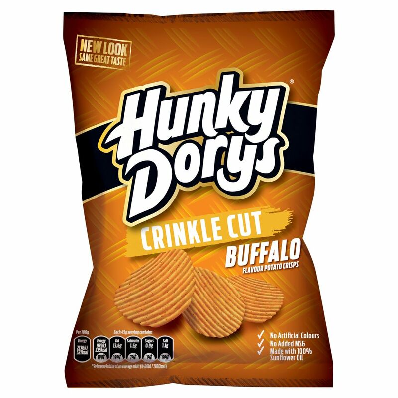 Hunky Dorys Crinkle Cut Buffalo Flavour Potato Crisps 135g