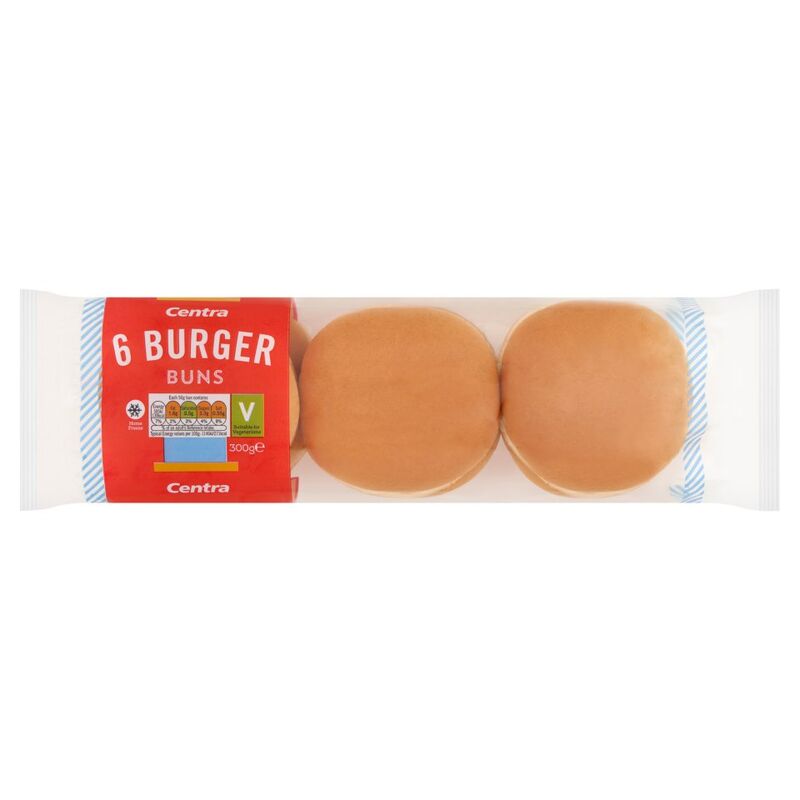 Centra 6 Burger Buns 300g