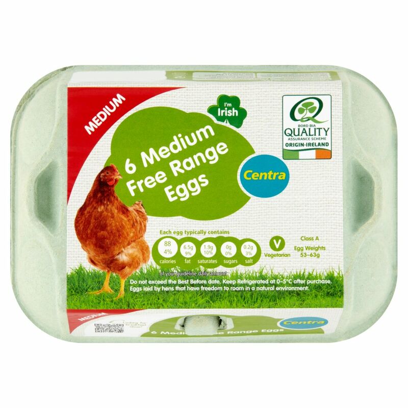 Centra 6 Medium Free Range Eggs