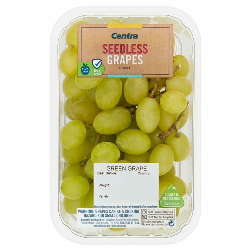 Centra Seedless Green Grapes 500g