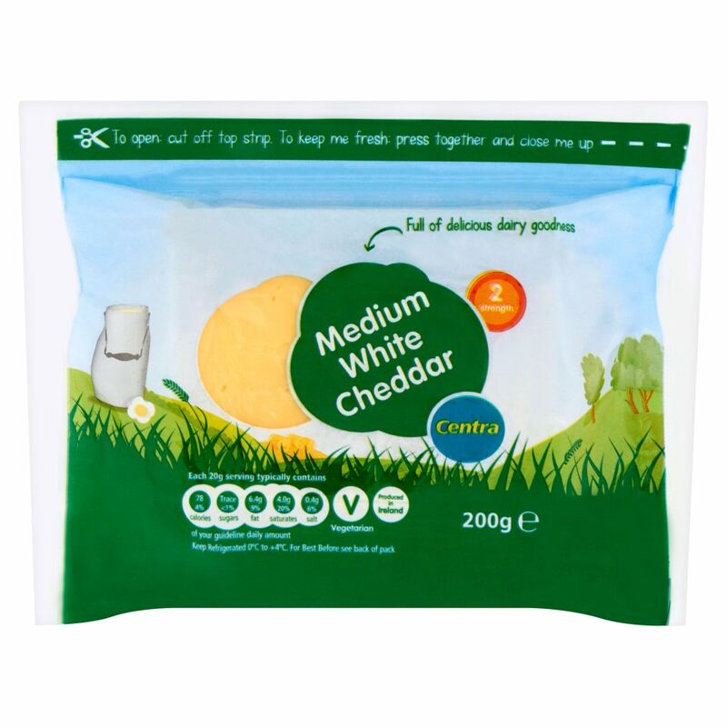 Centra Medium White Cheddar 200g Centra Medium White Cheddar 200g