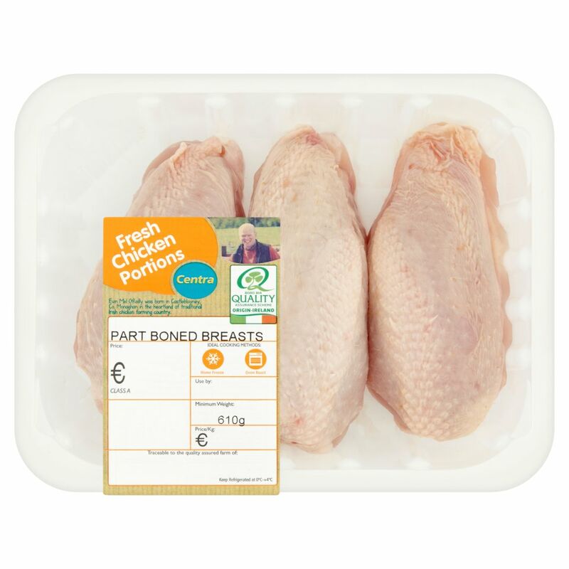 Centra Fresh Chicken Portions Part Boned Breasts