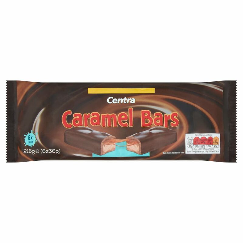 Centra Caramel Bars 6 x 36g (216g)