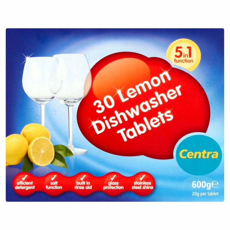 Centra 30 Lemon Dishwasher Tablets 600g Centra 30 Lemon Dishwasher Tablets 600g