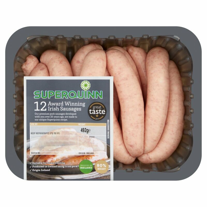 Superquinn 12 Award Winning Irish Sausages 492g