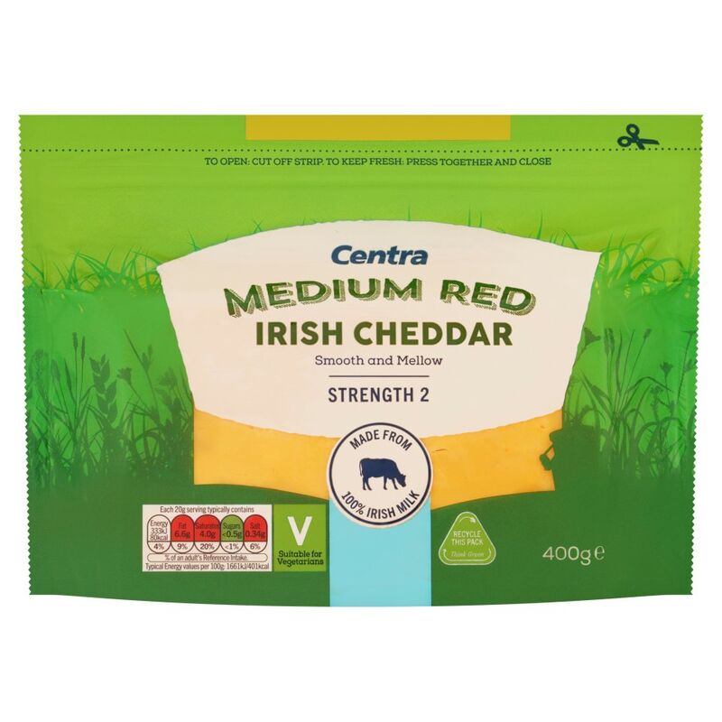 Centra Medium Red Irish Cheddar 400g