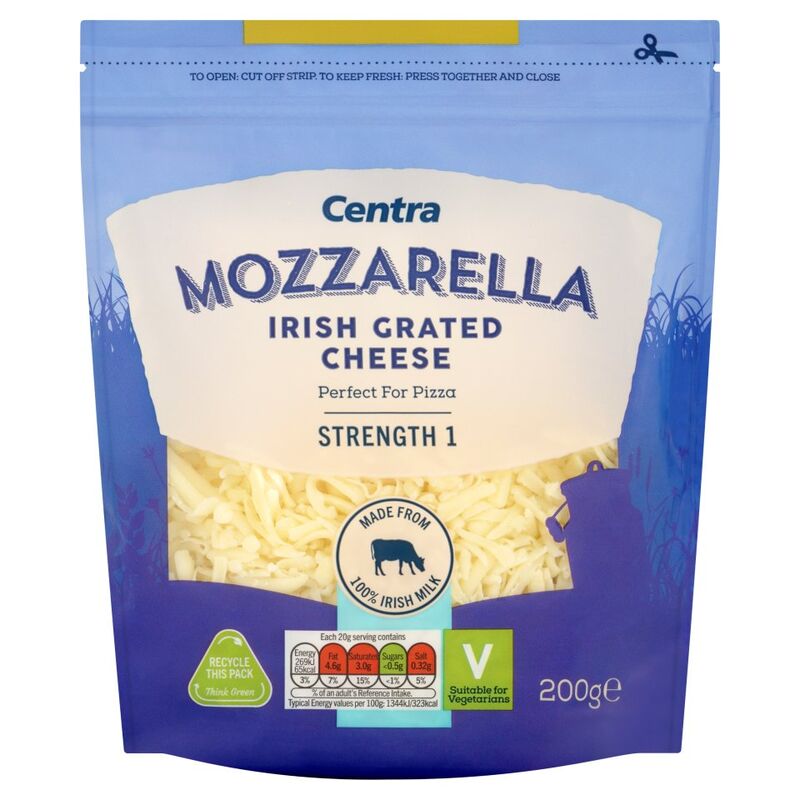 Centra Mozzarella Irish Grated Cheese 200g