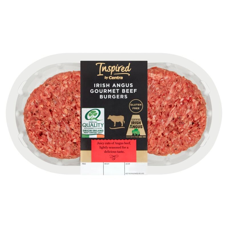 Inspired by Centra Irish Angus Gourmet Beef Burgers 0.284kg