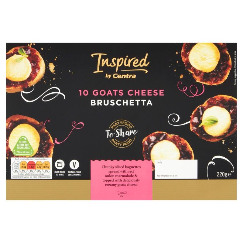 Inspired by Centra 10 Goats Cheese Bruschetta 220g