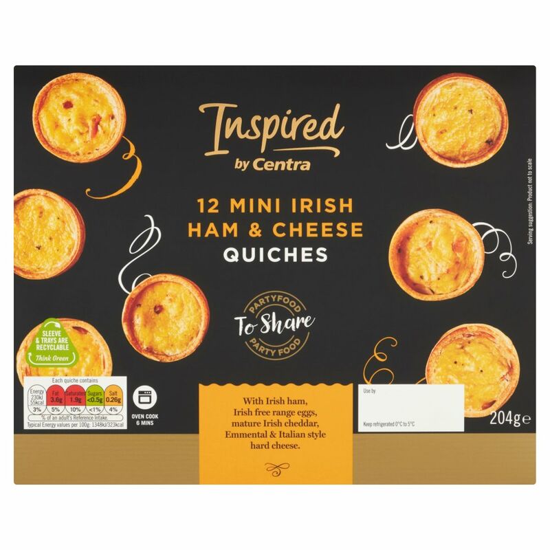 Inspired by Centra 12 Mini Irish Ham & Cheese Quiches 204g