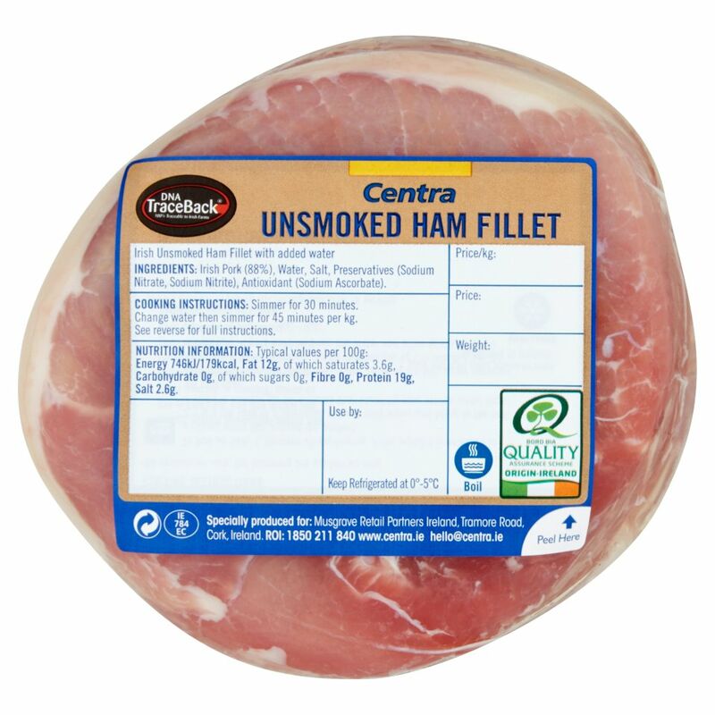 Centra Unsmoked Ham Fillet 800g
