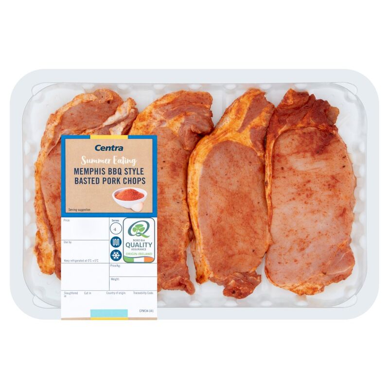 Centra Summer Eating Memphis BBQ Style Basted Pork Chops 0.425kg