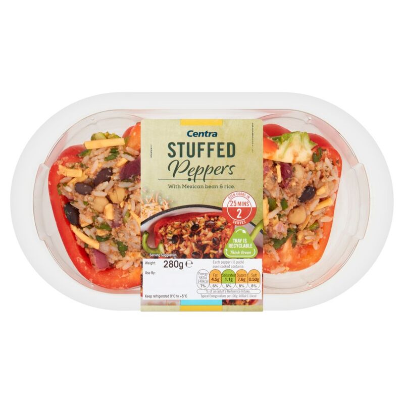 Centra Stuffed Peppers with Mexican Bean & Rice 280g