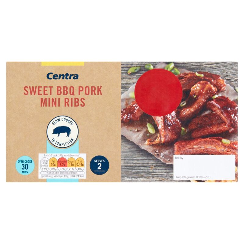 Centra Sweet BBQ Pork Mini Ribs 435g
