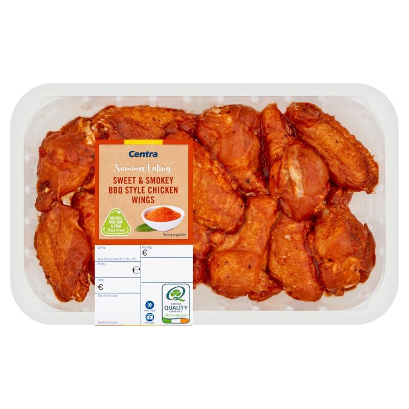 Centra Summer Eating Sweet & Smokey BBQ Style Chicken Wings 600g