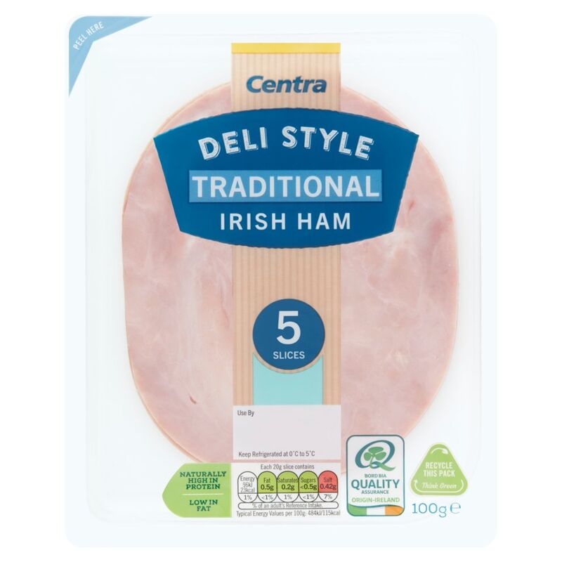 Centra Deli Style Traditional Irish Ham 5 Slices 100g