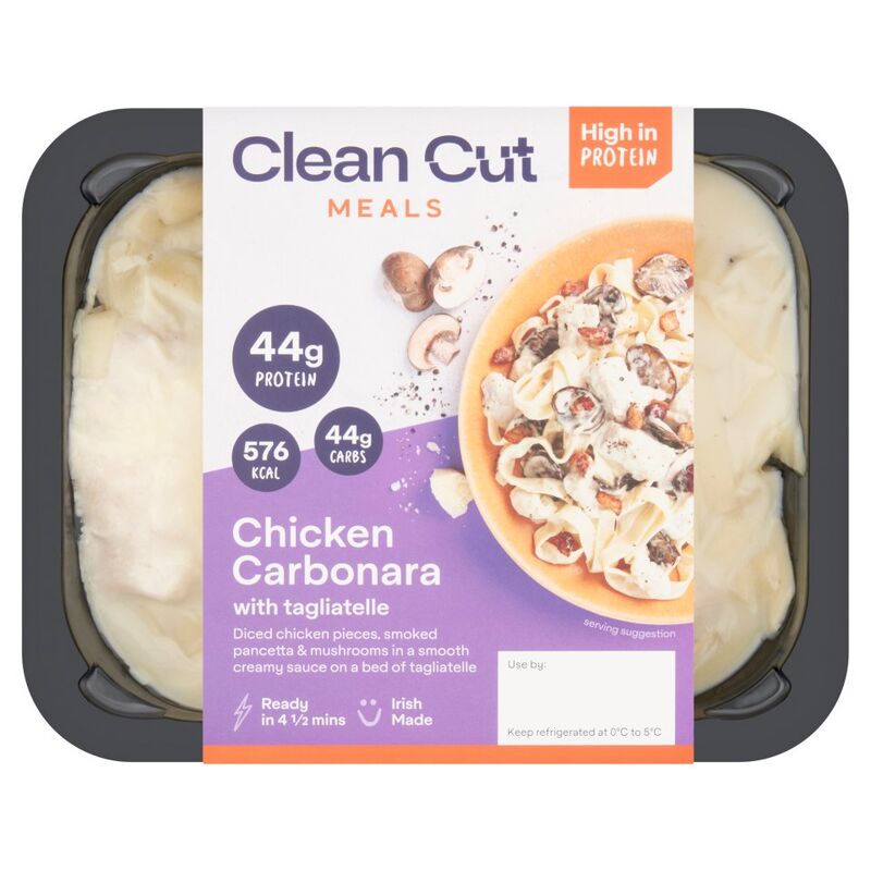 Clean Cut Meals Chicken Carbonara with Tagliatelle 400g