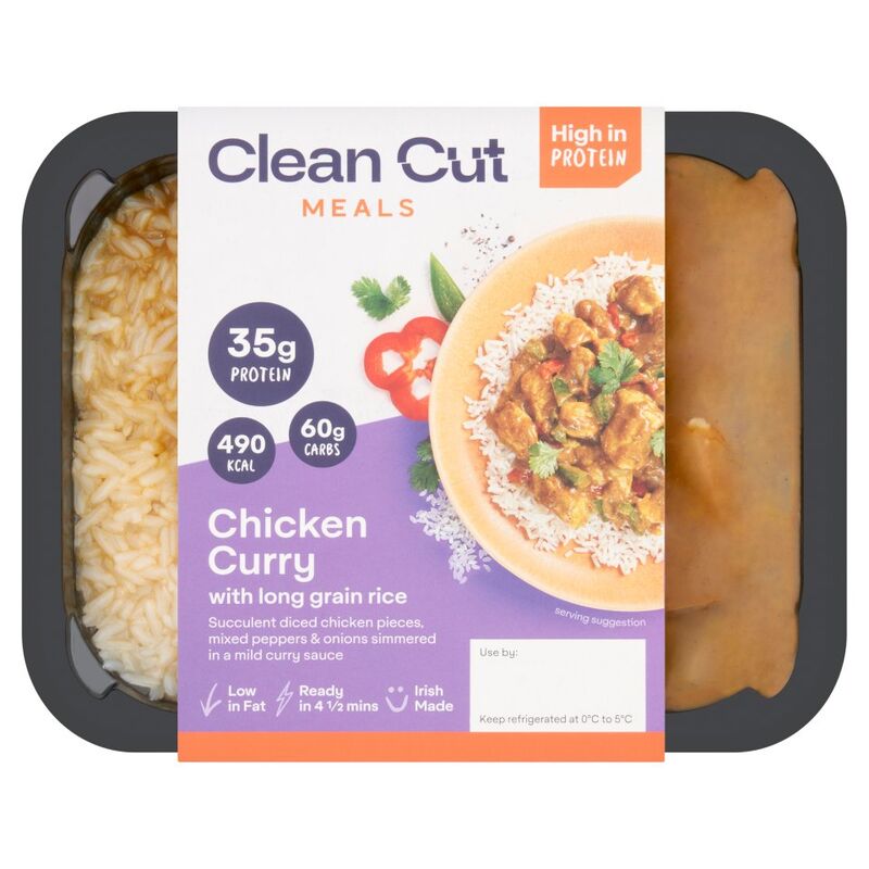 Clean Cut Meals Chicken Curry with Long Grain Rice 400g
