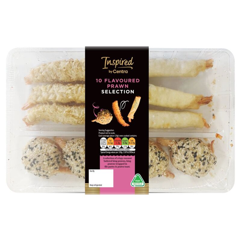 Centra Inspired 10 Flavoured Prawn Selection 188g