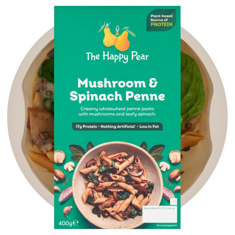 The Happy Pear Mushroom & Spinach Penne 400g