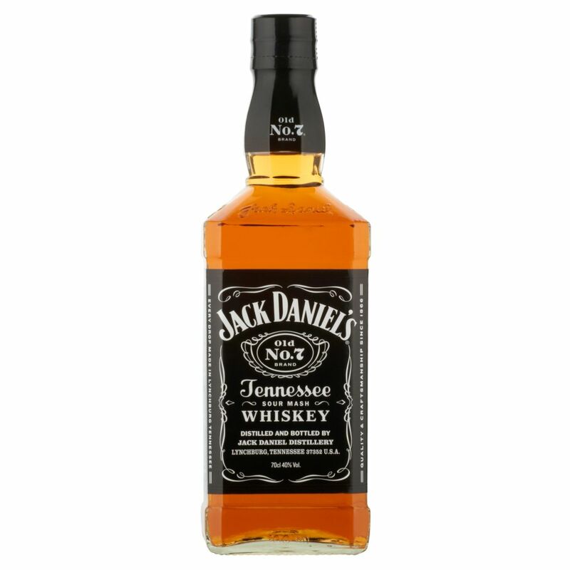Jack Daniel's Old No.7 Brand Tennessee Sour Mash Whiskey 70cl