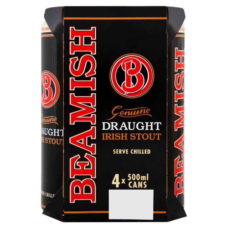 Beamish Genuine Draught Irish Stout 4 500ml Cans