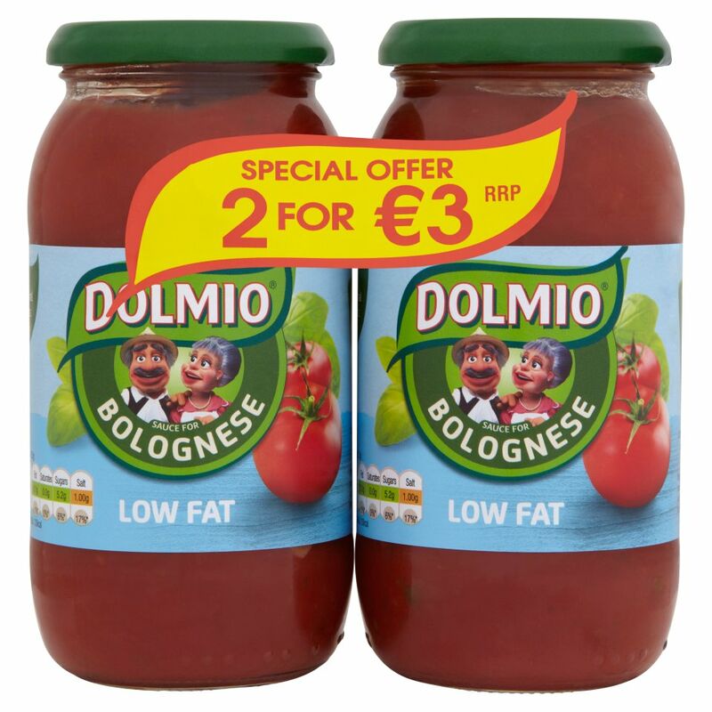 DOLMIO® Low Fat Sauce for Bolognese 2 x 500g