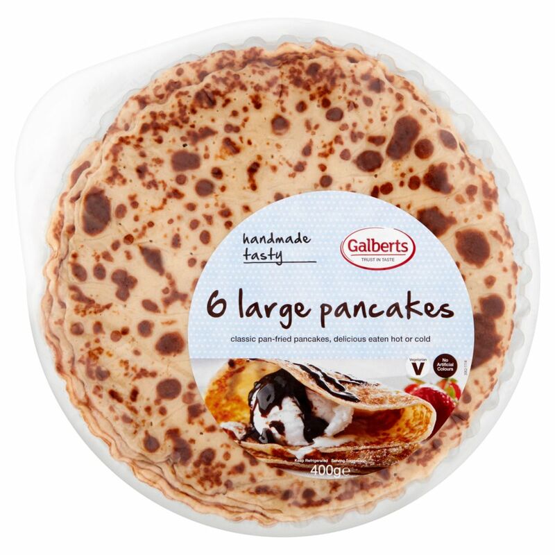 Galberts 6 Large Pancakes 400g Galberts 6 Large Pancakes 400g