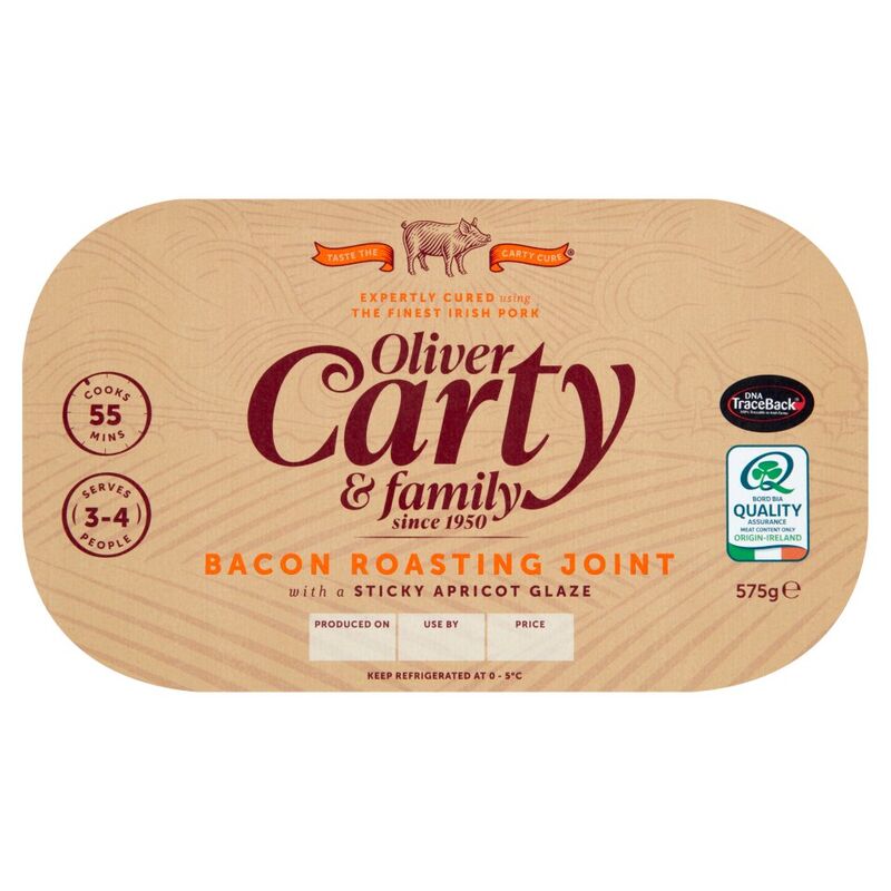 Oliver Carty & Family Bacon Roasting Joint with a Sticky Apricot Glaze 575g