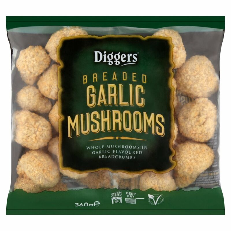 Diggers Breaded Garlic Mushrooms 360g