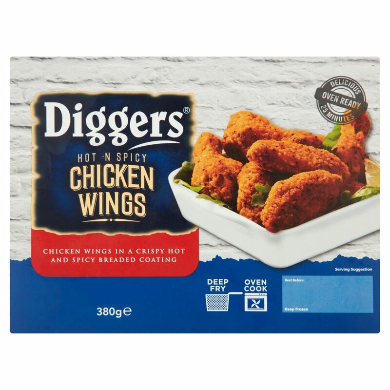 Diggers Hot 'N Spicy Chicken Wings 380g