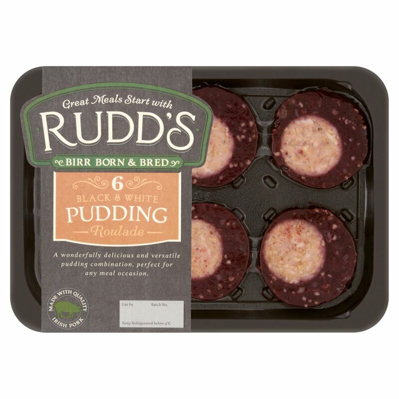 Rudd's 6 Black & White Pudding Roulade 240g Rudd's 6 Black & White Pudding Roulade 240g