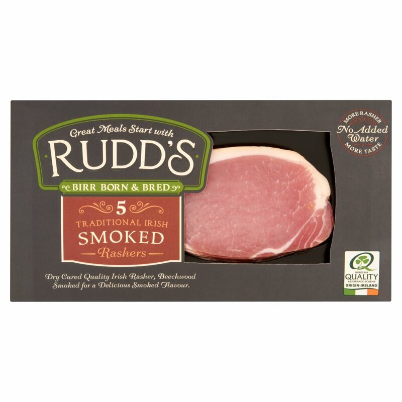 Rudd's 5 Traditional Irish Smoked Rashers 180g
