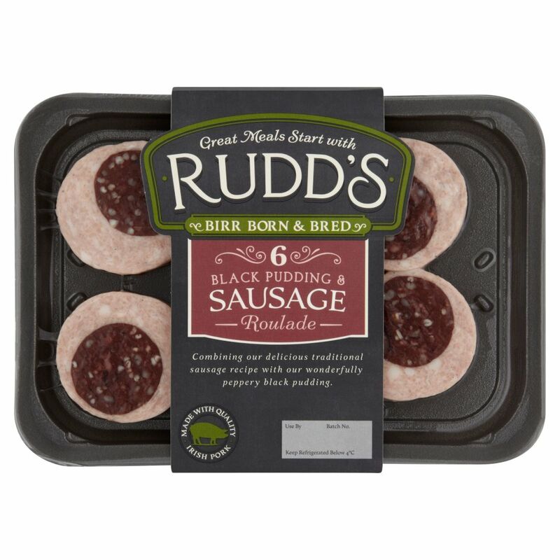 Rudd's 6 Black Pudding & Sausage Roulade 240g Rudd's 6 Black Pudding & Sausage Roulade 240g