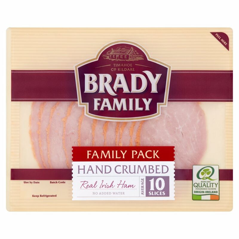 Brady Family Hand Crumbed Real Irish Ham 10 Slices 160g