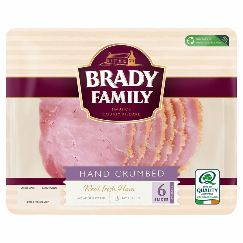 BRADY FAMILY 6 Hand Crumbed Real Irish Ham 80g