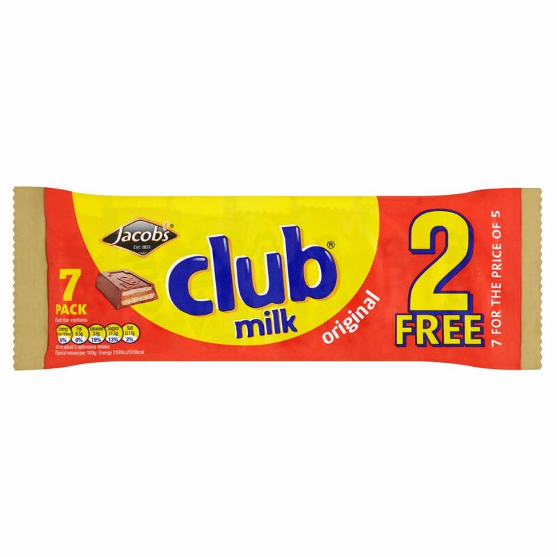 Jacob's Original Club Milk 7 x 24g
