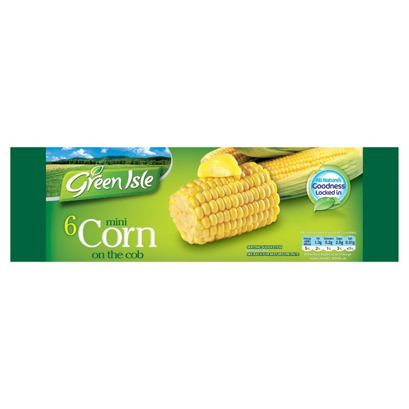 Green Isle 6 Mini Corn on the Cob 600g