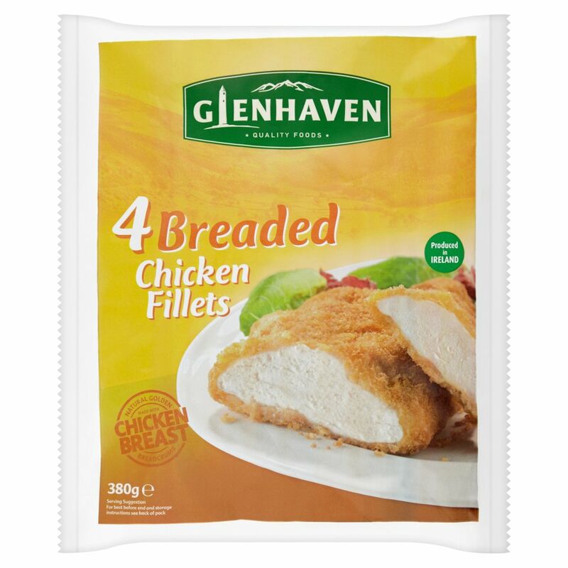 Glenhaven 4 Breaded Chicken Fillets 380g