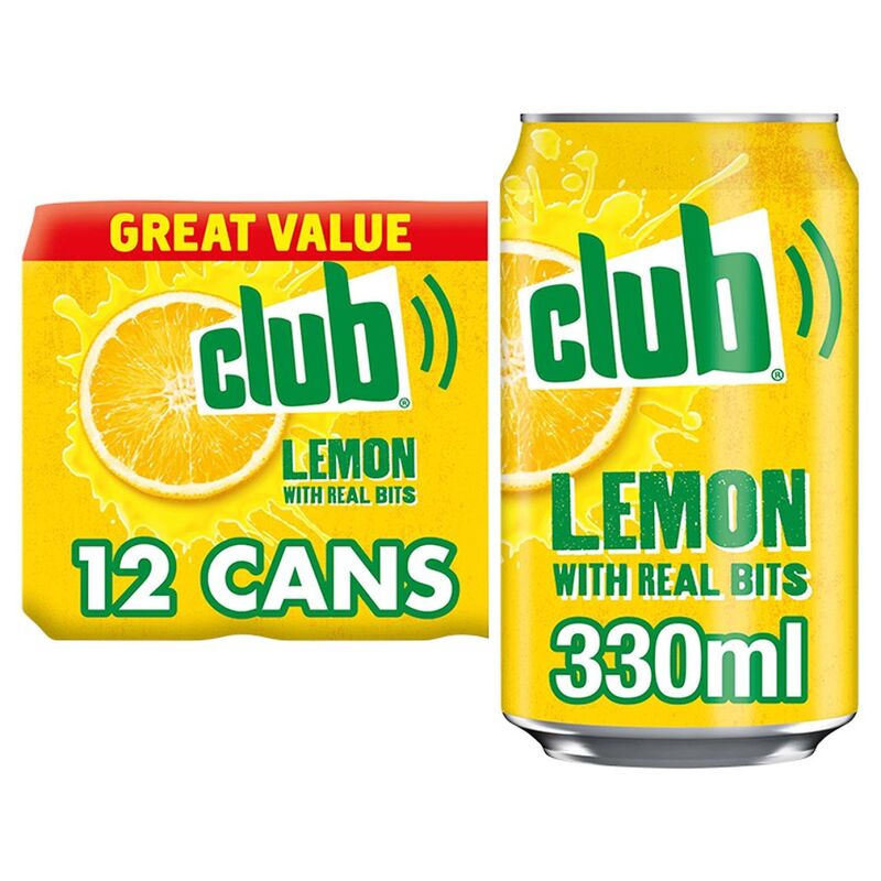 Club Lemon with Real Bits 12 x 330ml