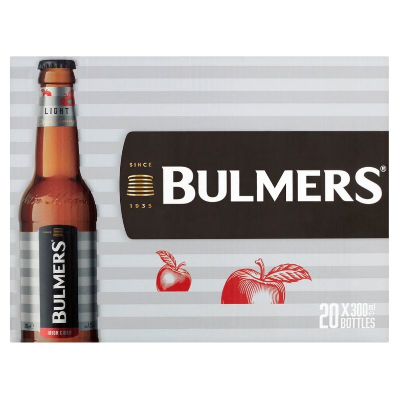 Bulmers Irish Cider Light 20 x 300ml