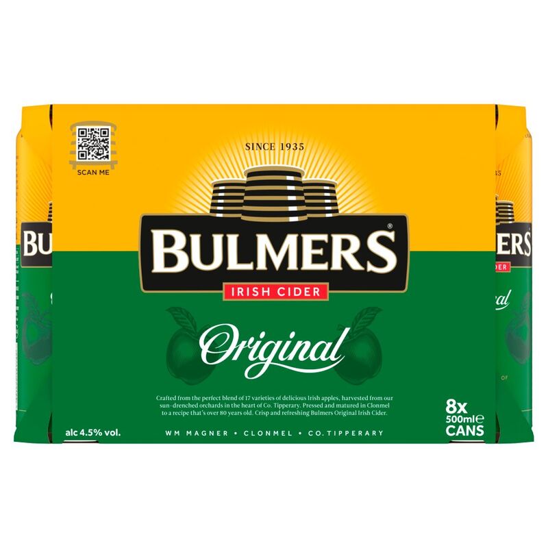 Bulmers Original Irish Cider 8 x 500ml