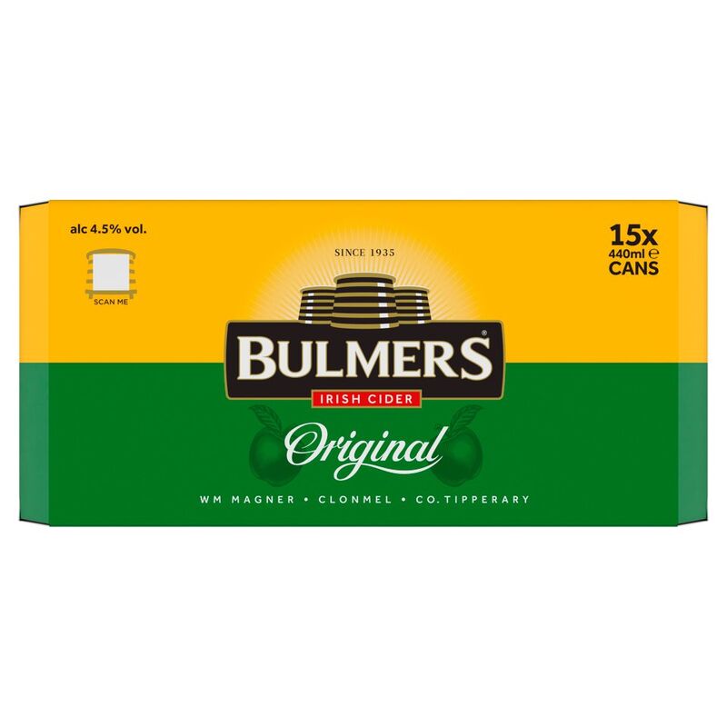 Bulmers  Original Irish Cider 15 x 440ml