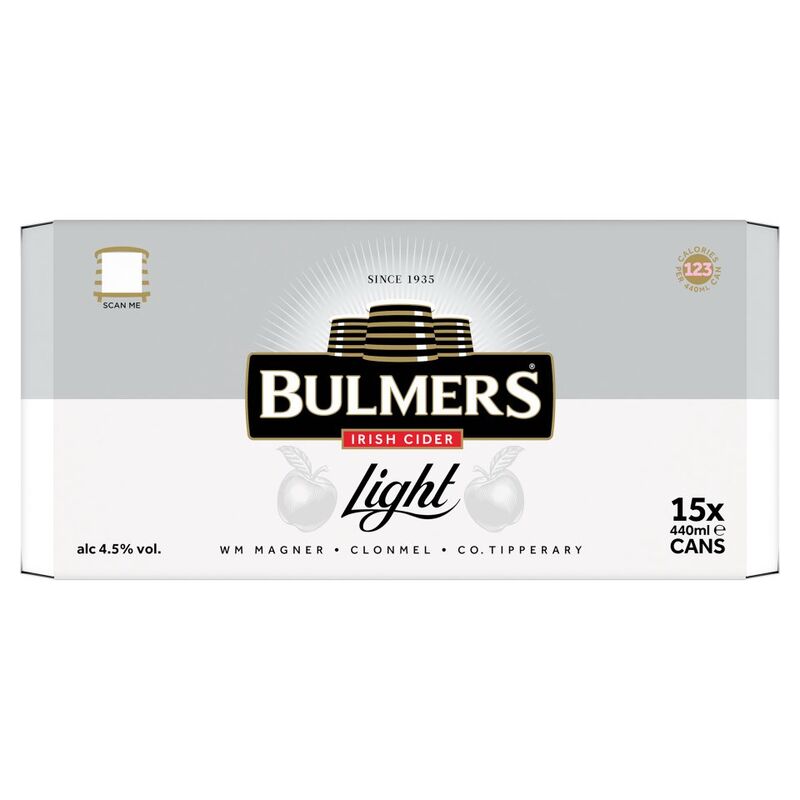 Bulmers Irish Cider Light 15 x 440ml