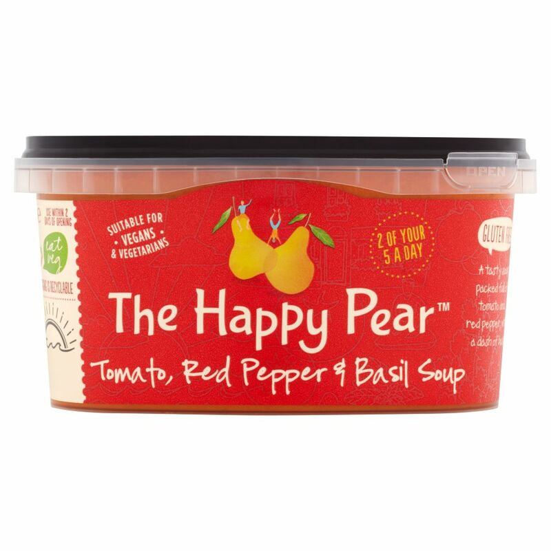 The Happy Pear Tomato, Red Pepper & Basil Soup 375g