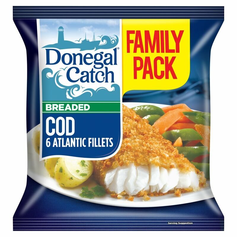 Donegal Catch 6 Breaded Cod Atlantic Fillets 550g
