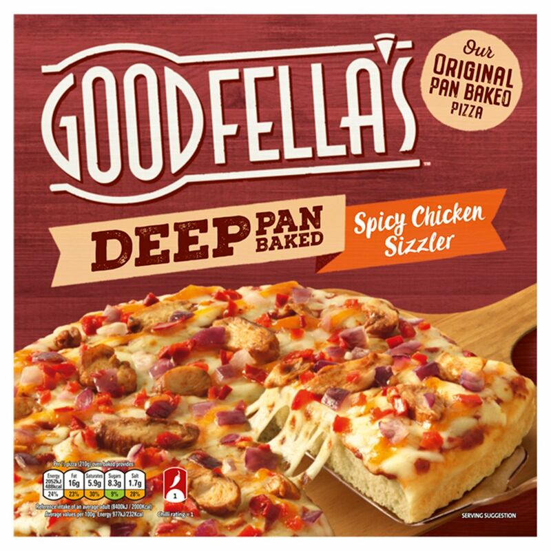 Goodfella's Deep Pan Baked Spicy Chicken Sizzler Pizza 438g