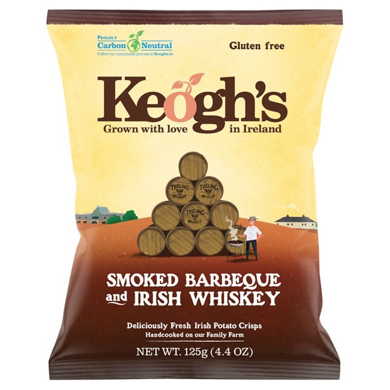 Keogh's Smoked Barbeque and Irish Whiskey 125g