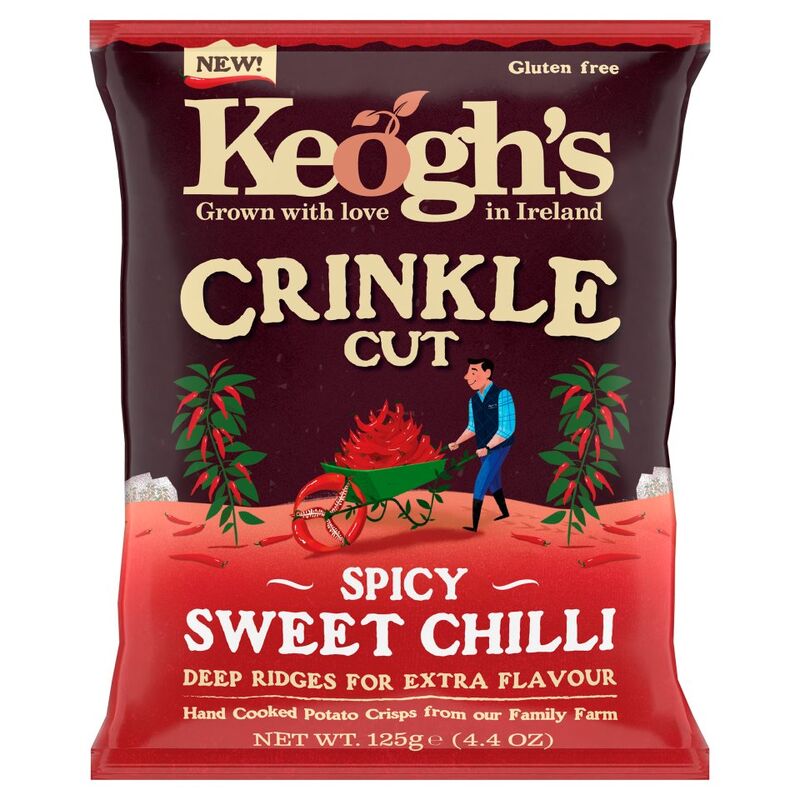 Keogh's Crinkle Cut Spicy Sweet Chilli 125g